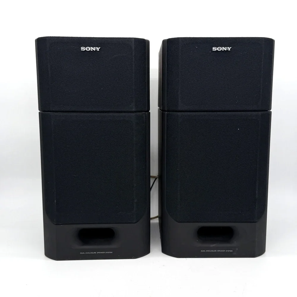 Sony SS-H3600 Dual Enclosure Speaker System 60W 6 Ohm Black Bookshelf Pair